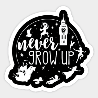 Never Grow Up Sticker